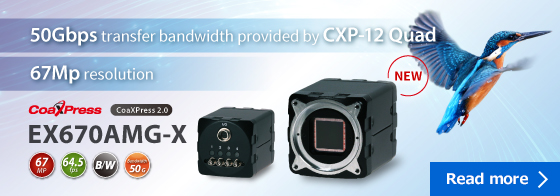 CoaXPress 2.0 camera 'EX670AMG-X'