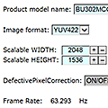 Frame rate calculation tool (BU series(CMOS))