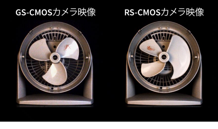 歪のないグローバルシャッタ撮影