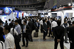 Exhibition hall and our booth